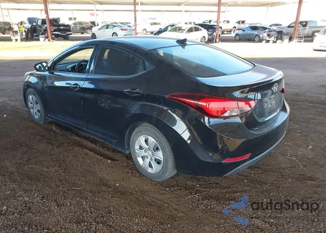 2016 Hyundai Elantra Se из США, поврежденный, VIN 5NPDH4AE4GH775992